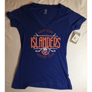 NHL Team Apparel New York Islanders T-Shirt Women's M (8/10) Blue Est. 1972